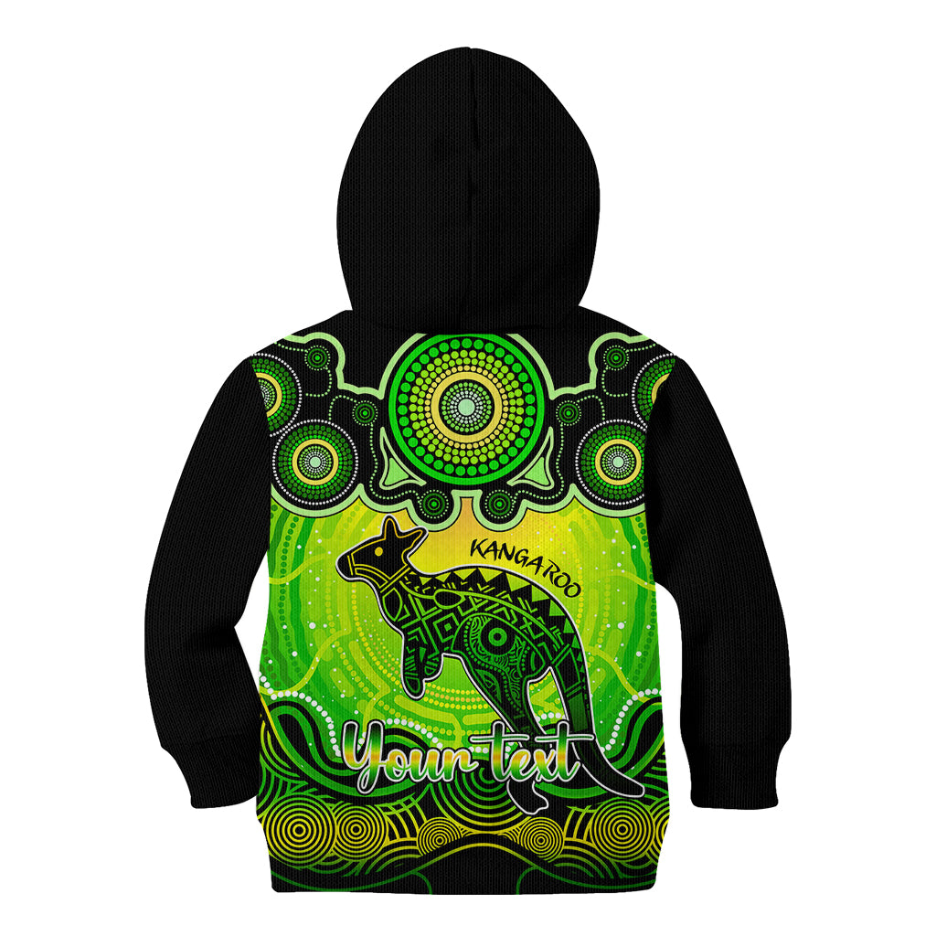 personalised-australia-aries-kangaroo-zodiac-kid-hoodie-auz-astrology-aboriginal-green