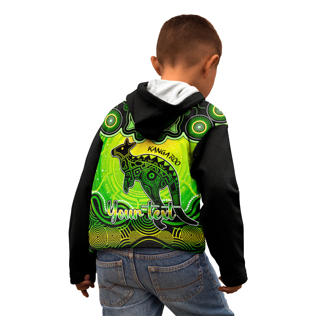 personalised-australia-aries-kangaroo-zodiac-kid-hoodie-auz-astrology-aboriginal-green