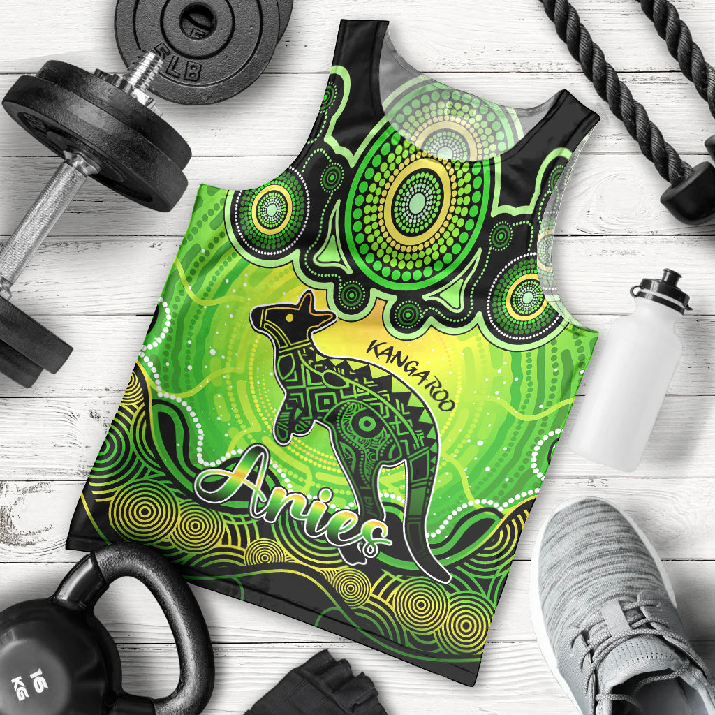 personalised-australia-aries-kangaroo-zodiac-men-tank-top-auz-astrology-aboriginal-green