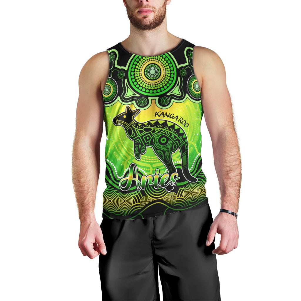 personalised-australia-aries-kangaroo-zodiac-men-tank-top-auz-astrology-aboriginal-green