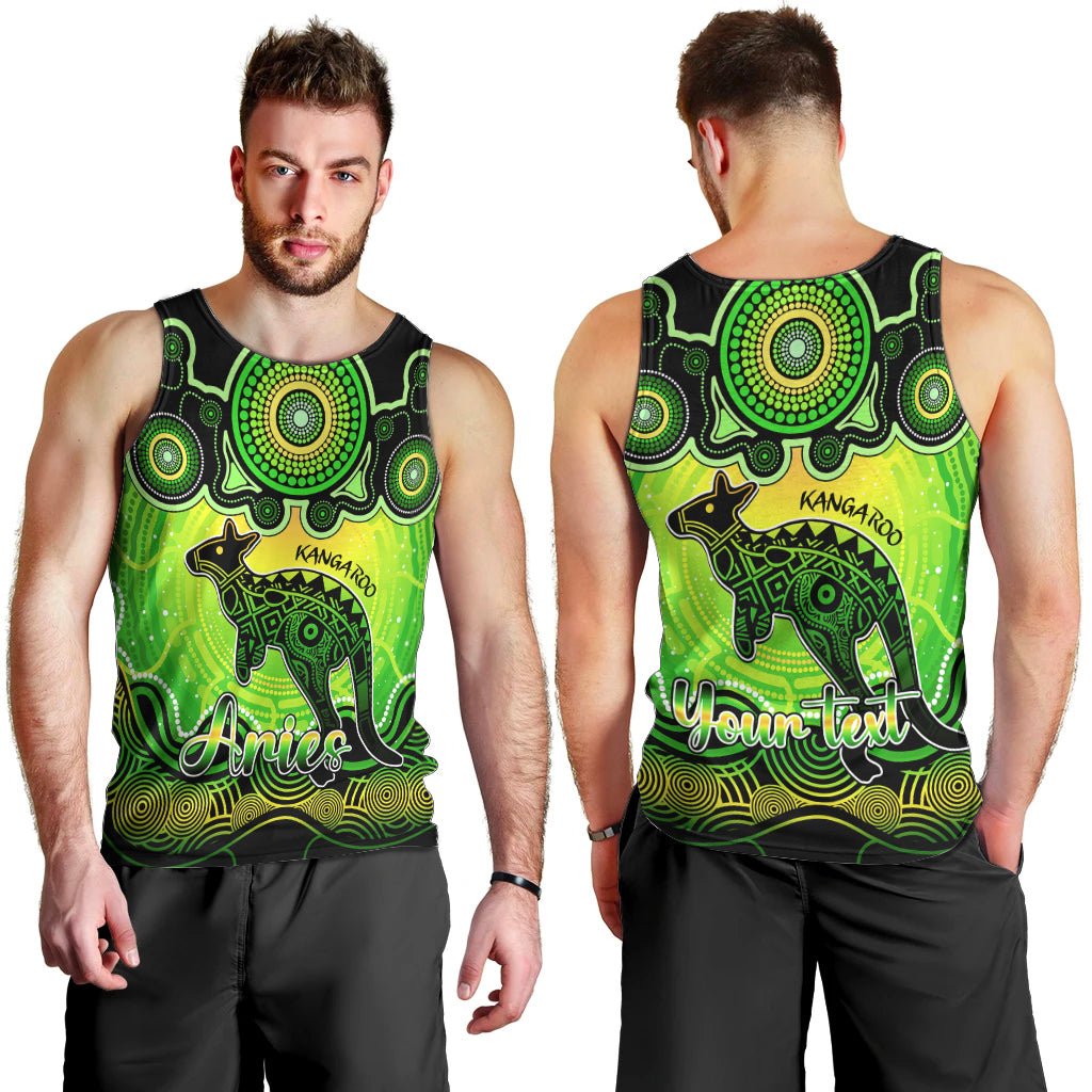 personalised-australia-aries-kangaroo-zodiac-men-tank-top-auz-astrology-aboriginal-green