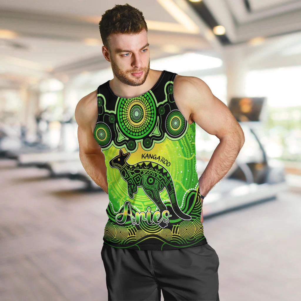 personalised-australia-aries-kangaroo-zodiac-men-tank-top-auz-astrology-aboriginal-green