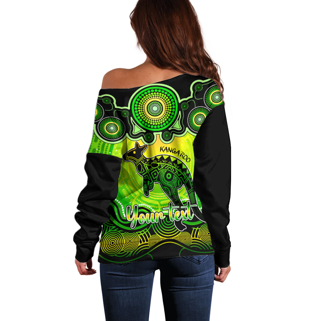 personalised-australia-aries-kangaroo-zodiac-off-shoulder-sweater-auz-astrology-aboriginal-green