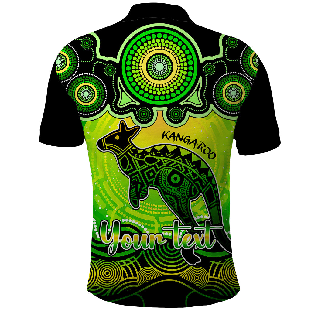 personalised-australia-aries-kangaroo-zodiac-polo-shirt-auz-astrology-aboriginal-green