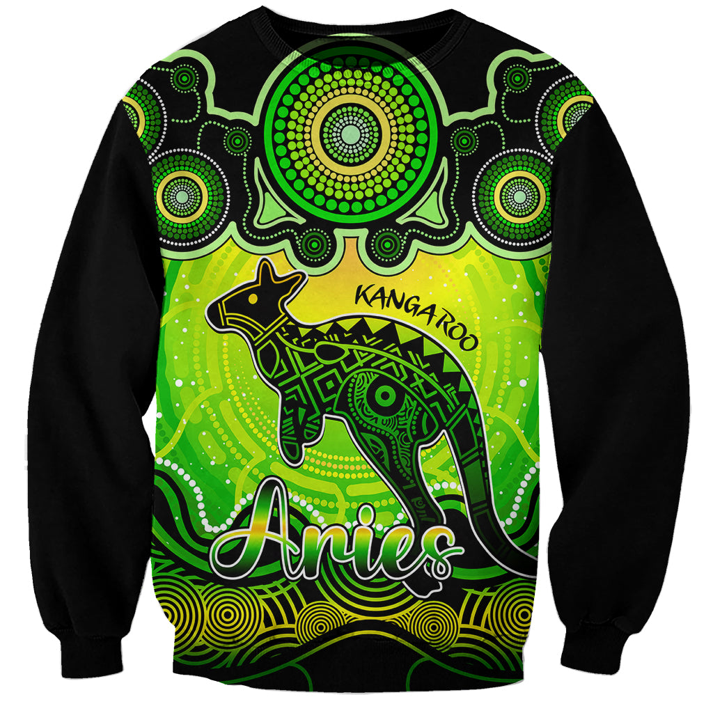 personalised-australia-aries-kangaroo-zodiac-sweatshirt-auz-astrology-aboriginal-green