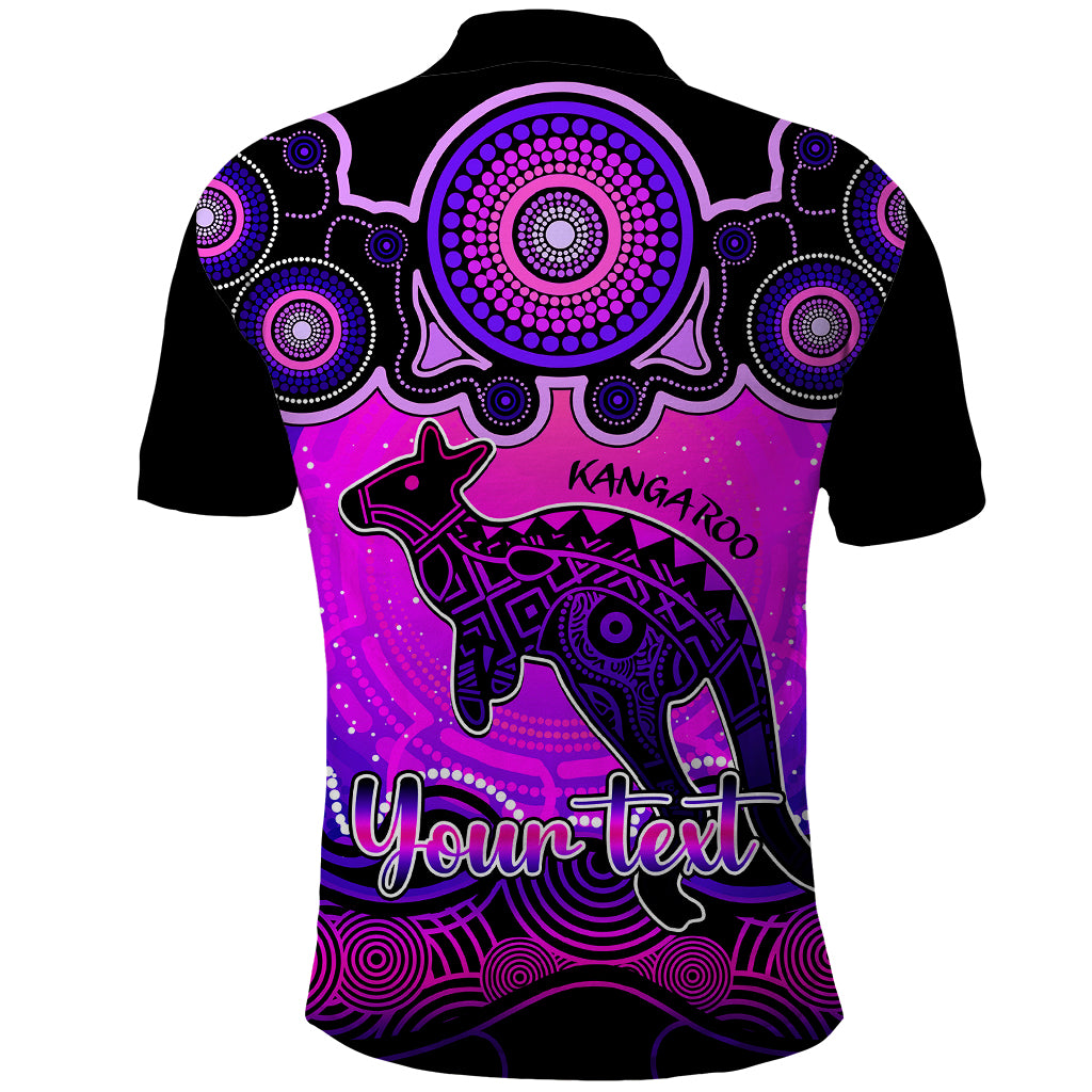 personalised-australia-aries-kangaroo-zodiac-polo-shirt-auz-astrology-aboriginal-magenta