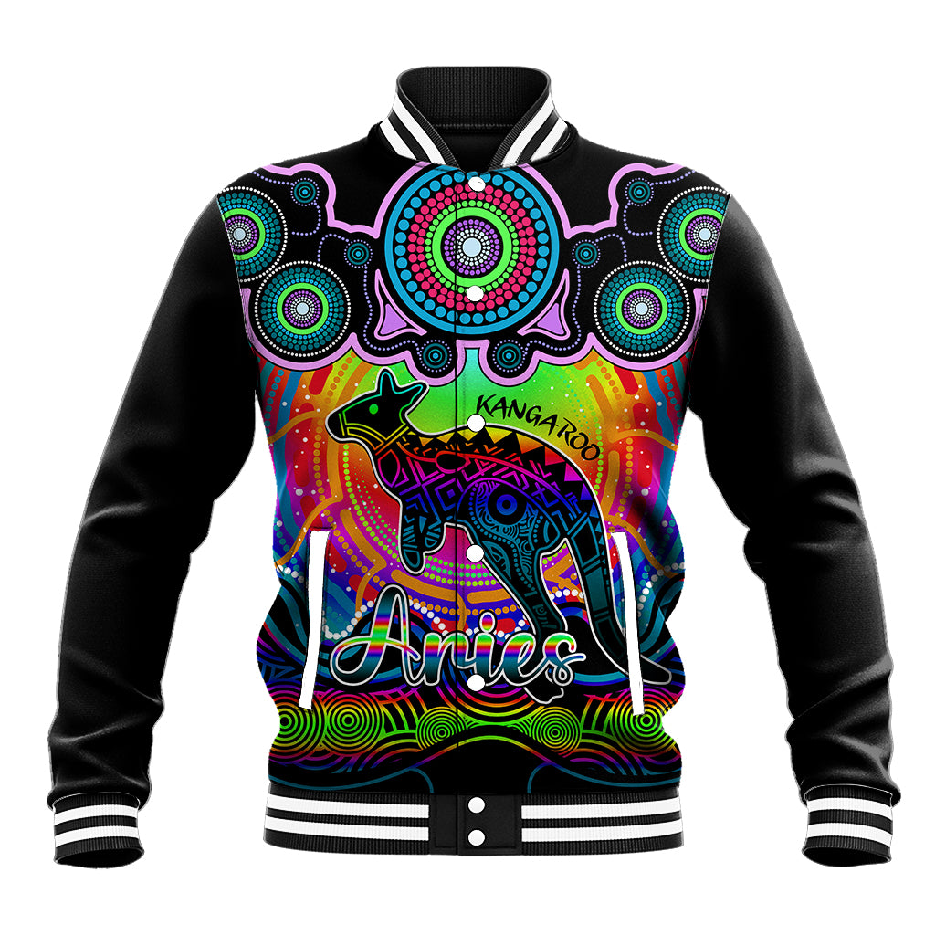 personalised-australia-aries-kangaroo-zodiac-baseball-jacket-auz-astrology-aboriginal-rainbow