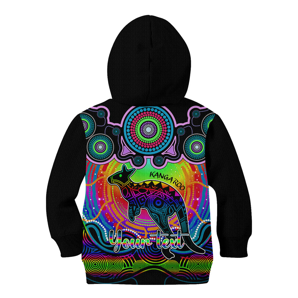 personalised-australia-aries-kangaroo-zodiac-kid-hoodie-auz-astrology-aboriginal-rainbow