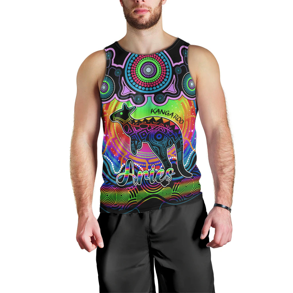 personalised-australia-aries-kangaroo-zodiac-men-tank-top-auz-astrology-aboriginal-rainbow