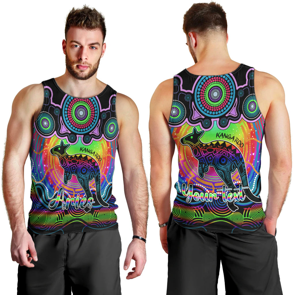 personalised-australia-aries-kangaroo-zodiac-men-tank-top-auz-astrology-aboriginal-rainbow