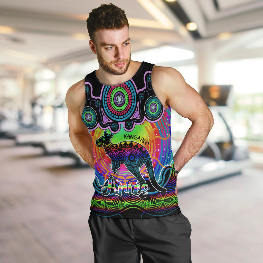 personalised-australia-aries-kangaroo-zodiac-men-tank-top-auz-astrology-aboriginal-rainbow