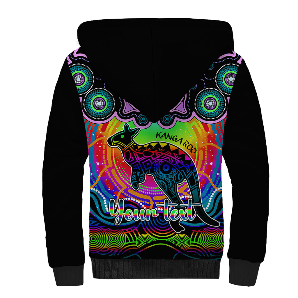 personalised-australia-aries-kangaroo-zodiac-sherpa-hoodie-auz-astrology-aboriginal-rainbow