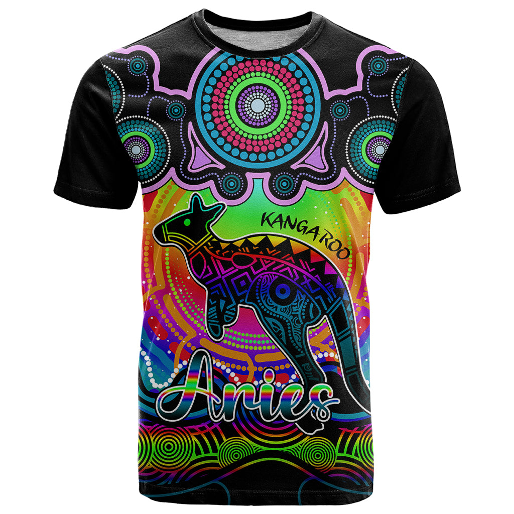 personalised-australia-aries-kangaroo-zodiac-t-shirt-auz-astrology-aboriginal-rainbow