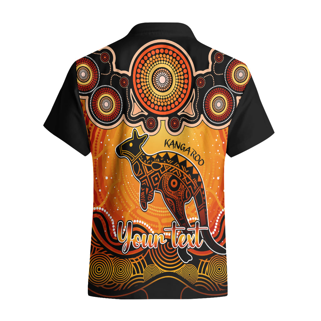 personalised-australia-aries-kangaroo-zodiac-hawaiian-shirt-auz-astrology-aboriginal-red