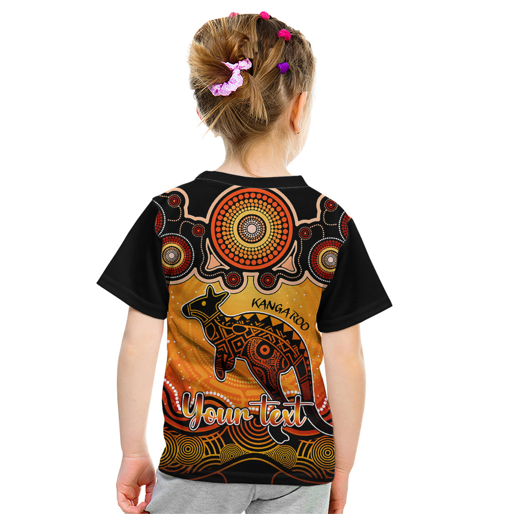 personalised-australia-aries-kangaroo-zodiac-kid-t-shirt-auz-astrology-aboriginal-red