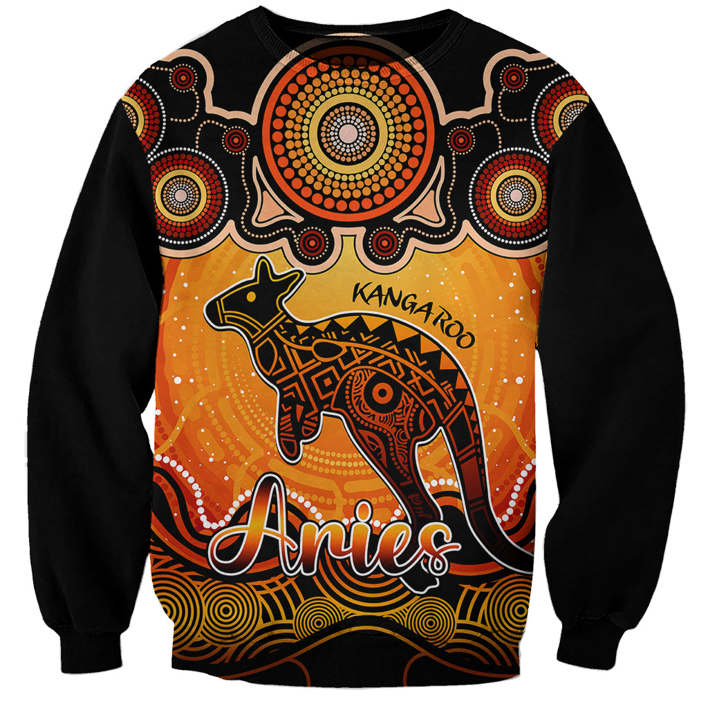 personalised-australia-aries-kangaroo-zodiac-sweatshirt-auz-astrology-aboriginal-red