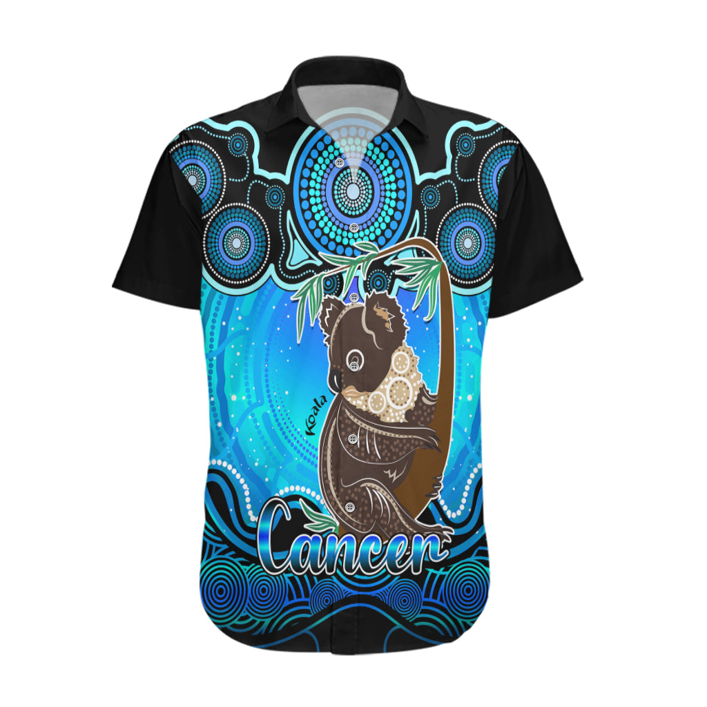 personalised-australia-cancer-koala-zodiac-hawaiian-shirt-auz-astrology-aboriginal-aqua