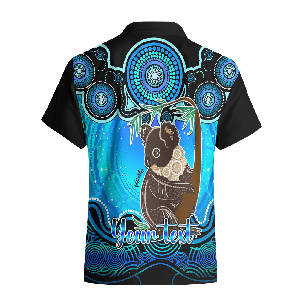 personalised-australia-cancer-koala-zodiac-hawaiian-shirt-auz-astrology-aboriginal-aqua