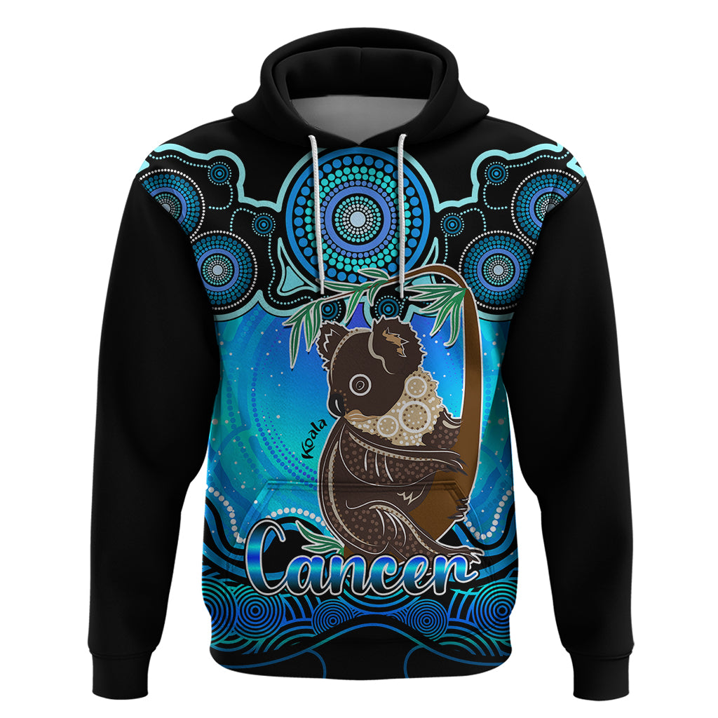 personalised-australia-cancer-koala-zodiac-hoodie-auz-astrology-aboriginal-aqua