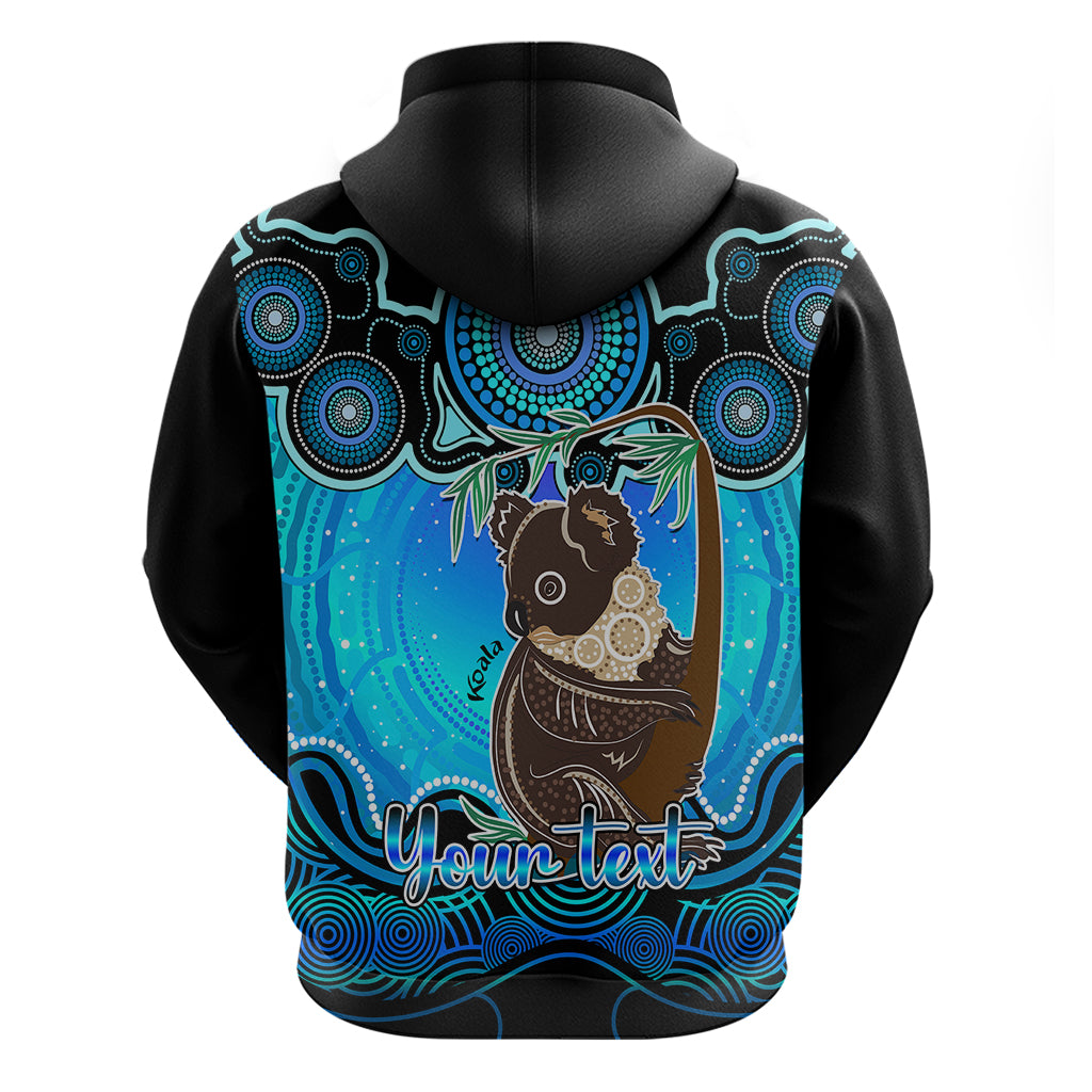 personalised-australia-cancer-koala-zodiac-hoodie-auz-astrology-aboriginal-aqua