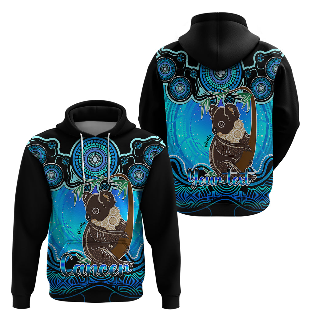 personalised-australia-cancer-koala-zodiac-hoodie-auz-astrology-aboriginal-aqua