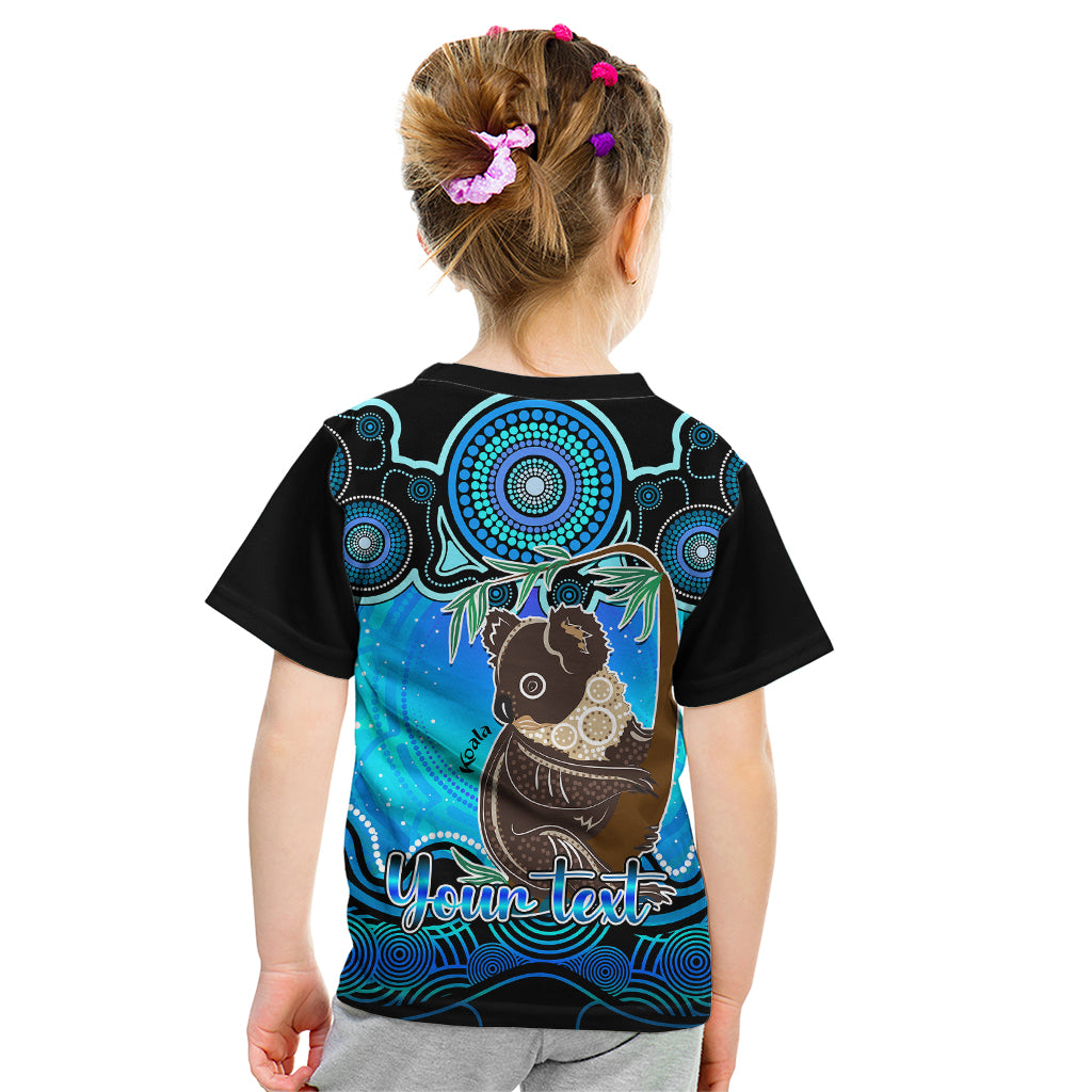 personalised-australia-cancer-koala-zodiac-kid-t-shirt-auz-astrology-aboriginal-aqua