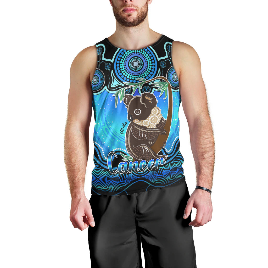 personalised-australia-cancer-koala-zodiac-men-tank-top-auz-astrology-aboriginal-aqua