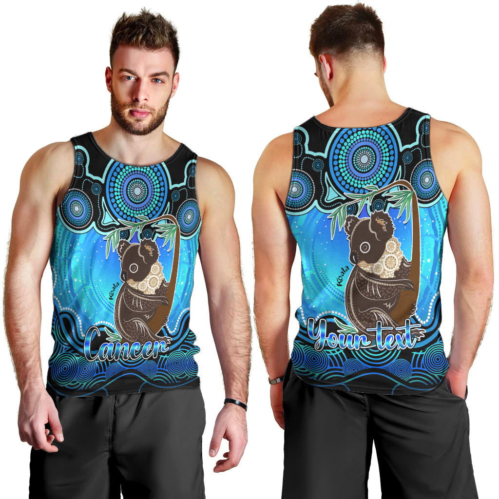 personalised-australia-cancer-koala-zodiac-men-tank-top-auz-astrology-aboriginal-aqua