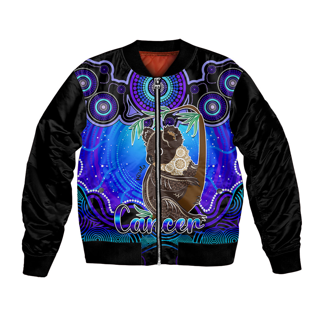 personalised-australia-cancer-koala-zodiac-bomber-jacket-auz-astrology-aboriginal-blue