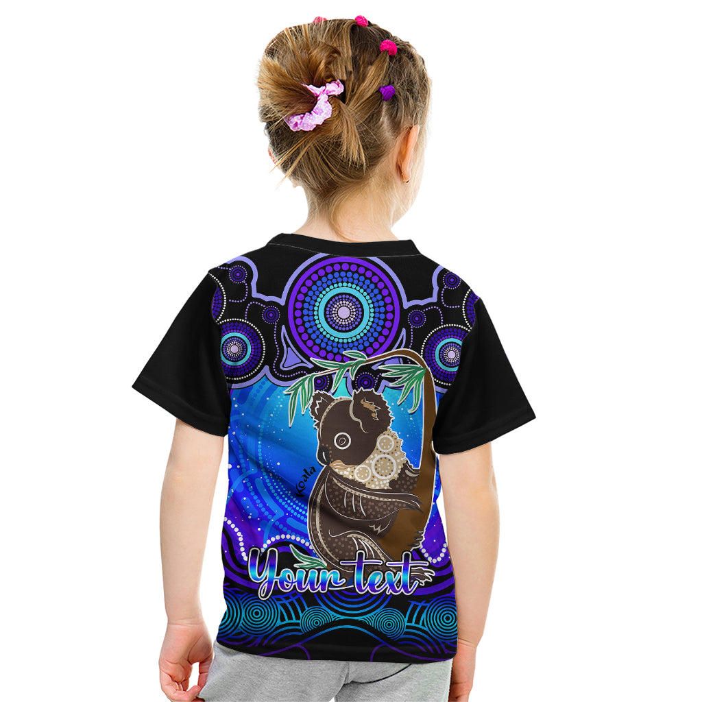 personalised-australia-cancer-koala-zodiac-kid-t-shirt-auz-astrology-aboriginal-blue