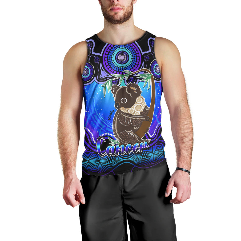 personalised-australia-cancer-koala-zodiac-men-tank-top-auz-astrology-aboriginal-blue