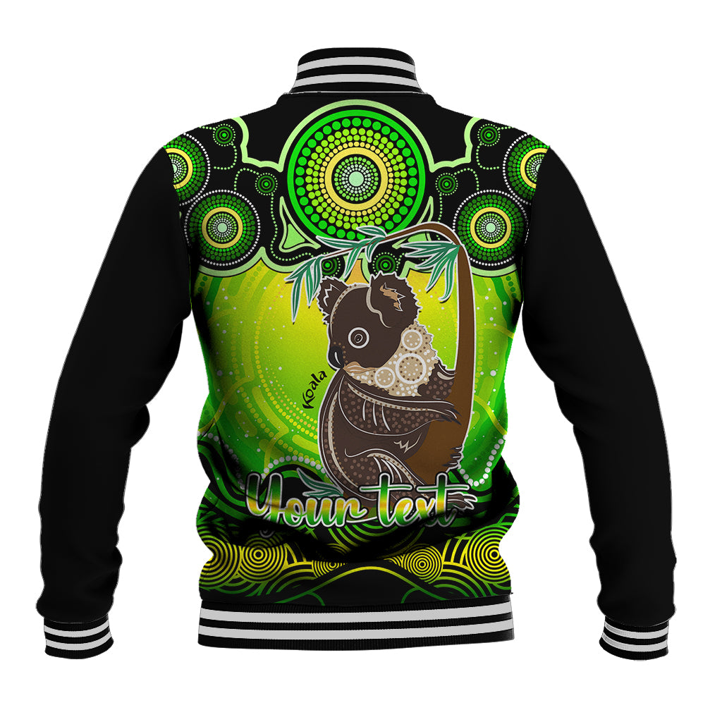 personalised-australia-cancer-koala-zodiac-baseball-jacket-auz-astrology-aboriginal-green