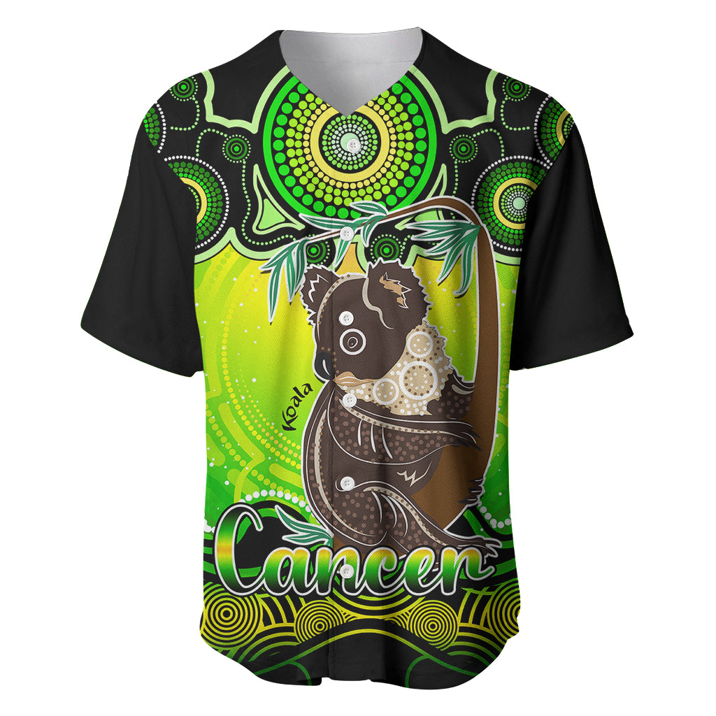 personalised-australia-cancer-koala-zodiac-baseball-jersey-auz-astrology-aboriginal-green