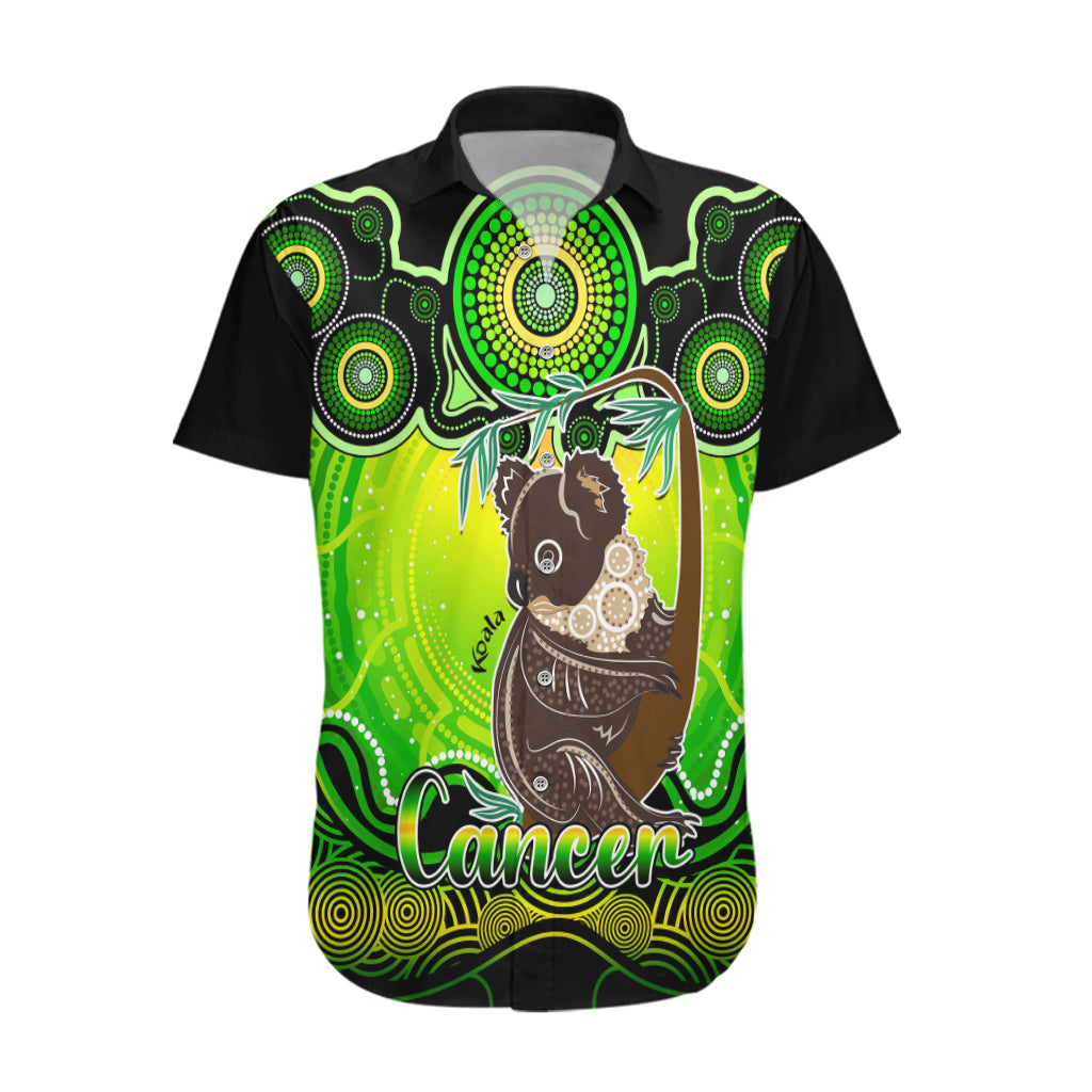 personalised-australia-cancer-koala-zodiac-hawaiian-shirt-auz-astrology-aboriginal-green