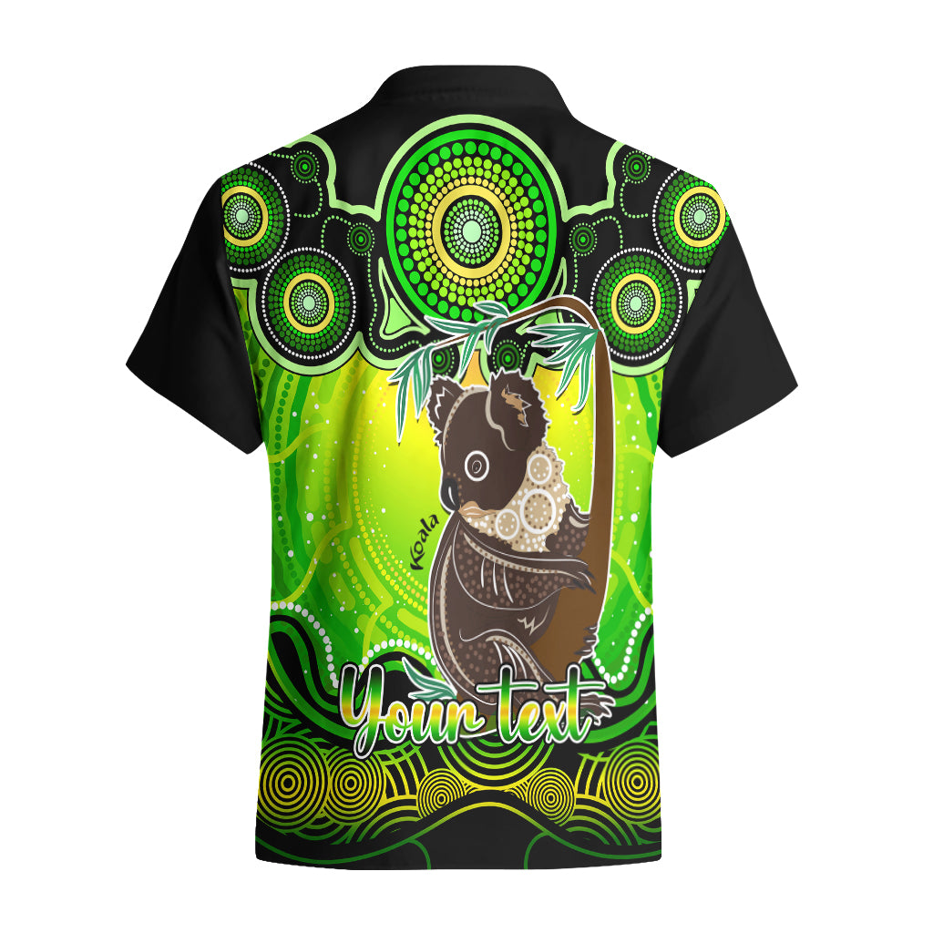 personalised-australia-cancer-koala-zodiac-hawaiian-shirt-auz-astrology-aboriginal-green