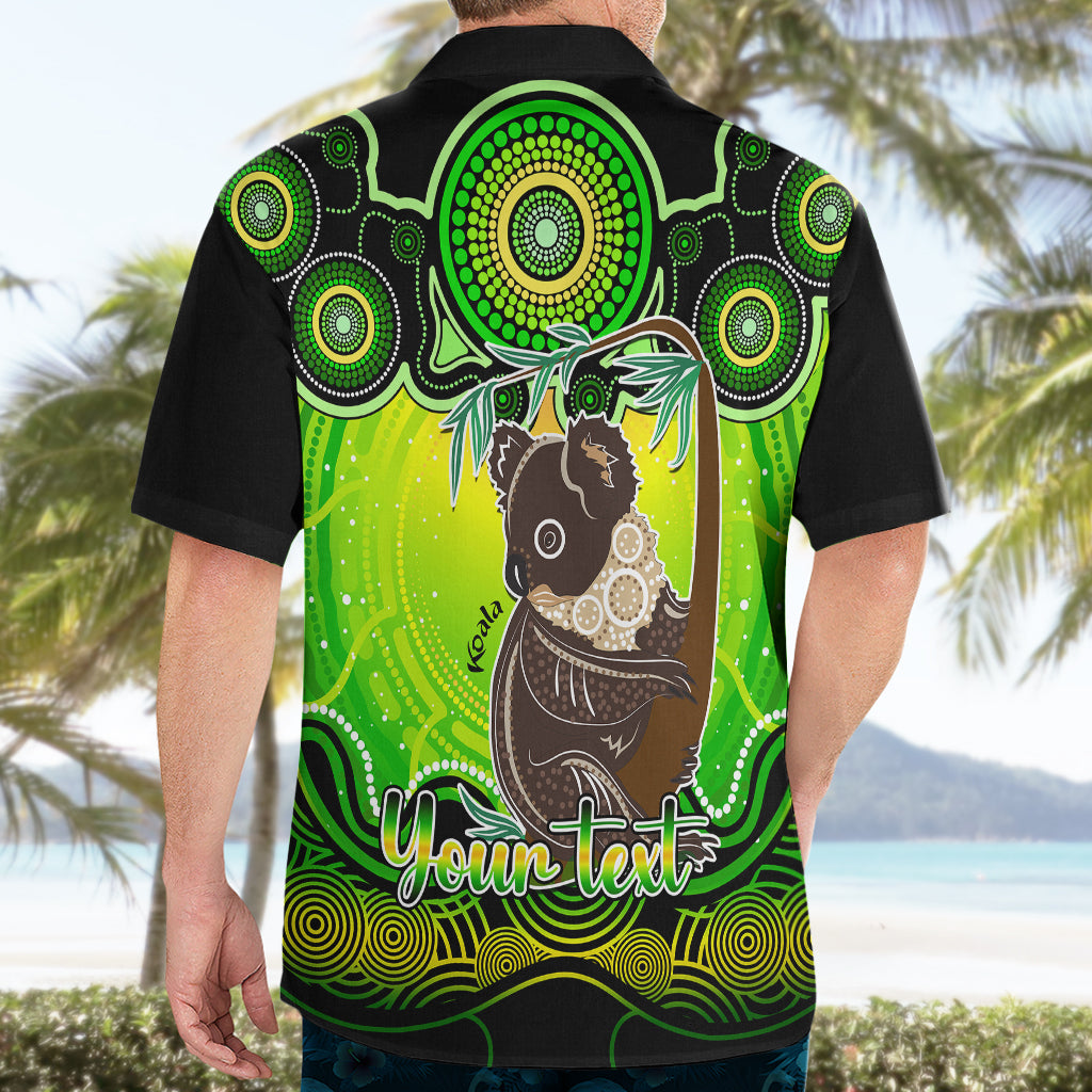 personalised-australia-cancer-koala-zodiac-hawaiian-shirt-auz-astrology-aboriginal-green