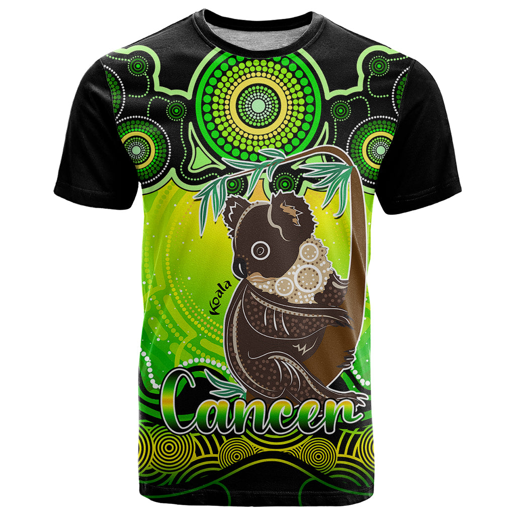 personalised-australia-cancer-koala-zodiac-t-shirt-auz-astrology-aboriginal-green