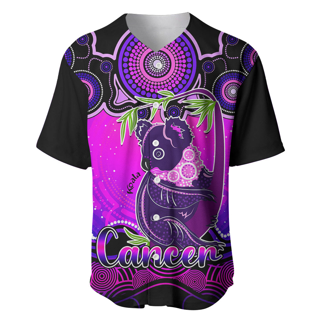 personalised-australia-cancer-koala-zodiac-baseball-jersey-auz-astrology-aboriginal-magenta