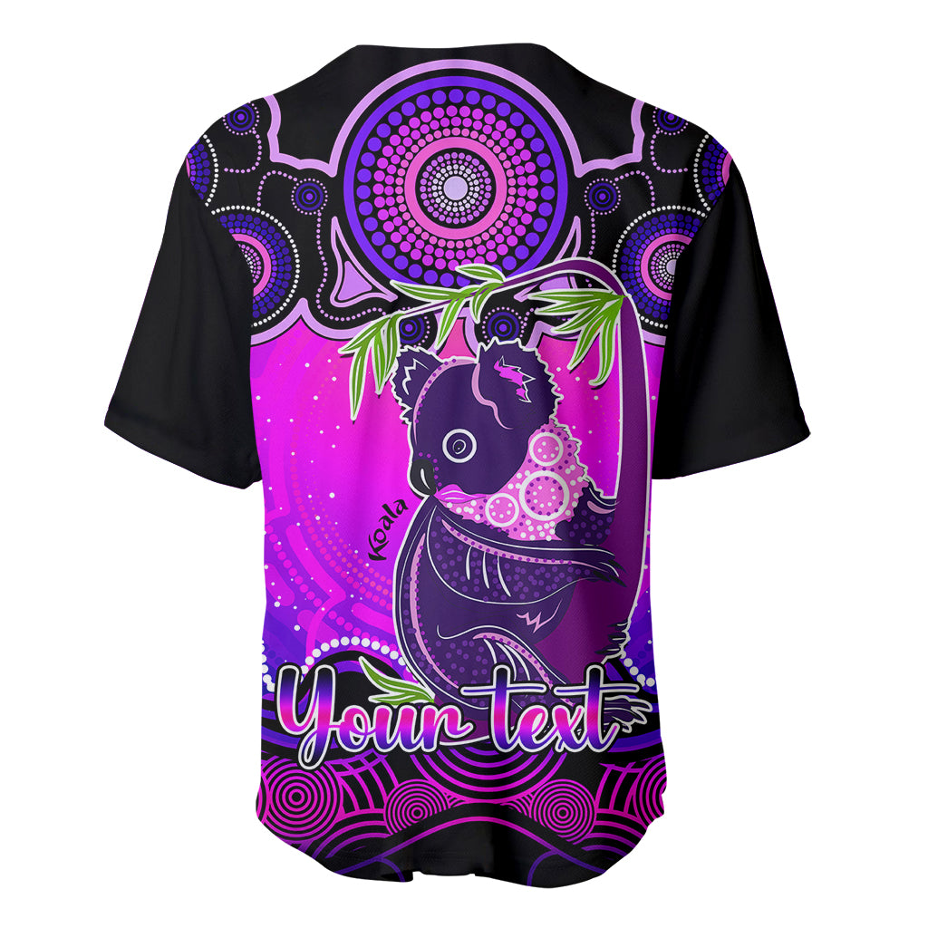 personalised-australia-cancer-koala-zodiac-baseball-jersey-auz-astrology-aboriginal-magenta