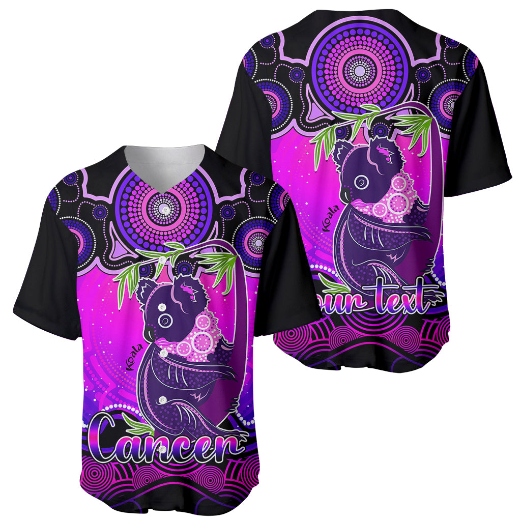 personalised-australia-cancer-koala-zodiac-baseball-jersey-auz-astrology-aboriginal-magenta