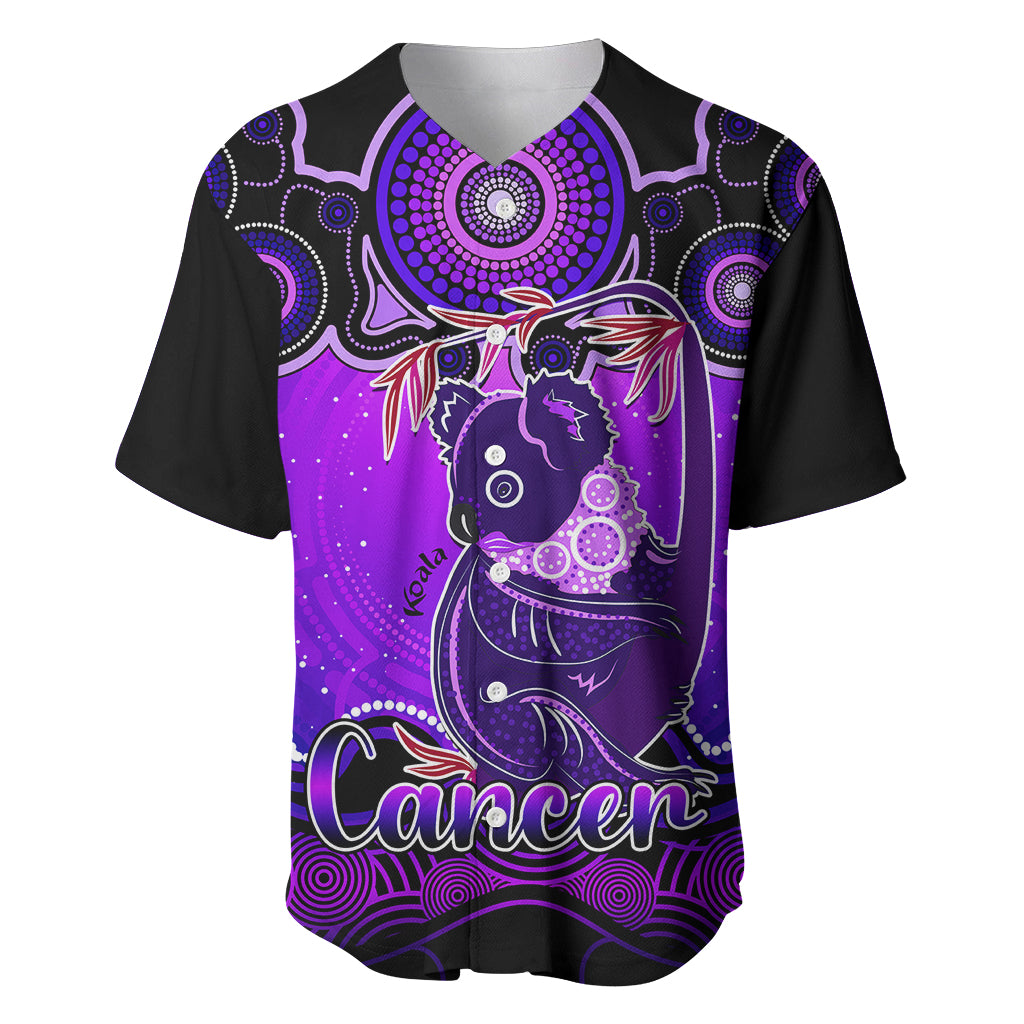 personalised-australia-cancer-koala-zodiac-baseball-jersey-auz-astrology-aboriginal-purple