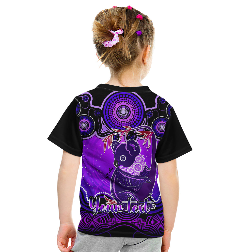 personalised-australia-cancer-koala-zodiac-kid-t-shirt-auz-astrology-aboriginal-purple