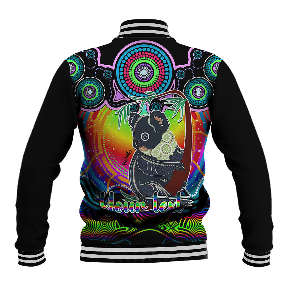 personalised-australia-cancer-koala-zodiac-baseball-jacket-auz-astrology-aboriginal-rainbow