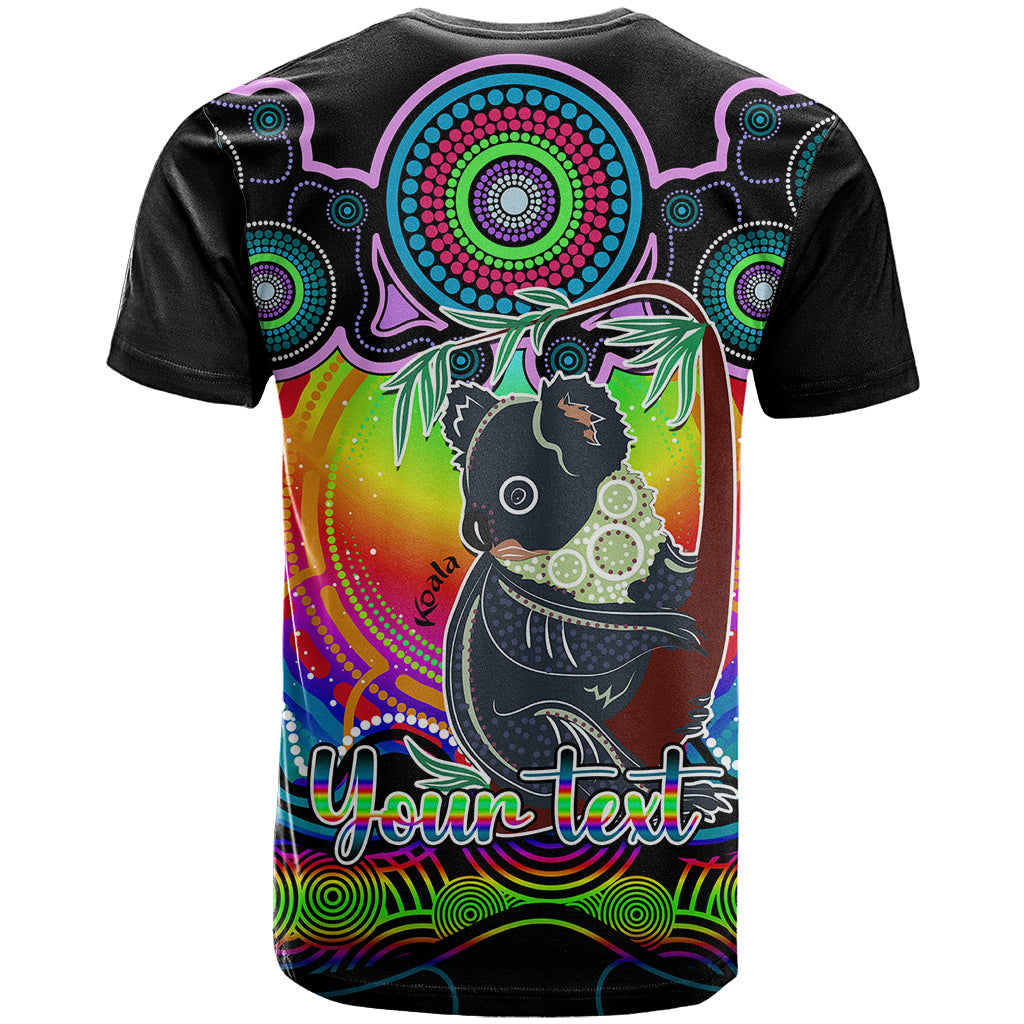 personalised-australia-cancer-koala-zodiac-t-shirt-auz-astrology-aboriginal-rainbow