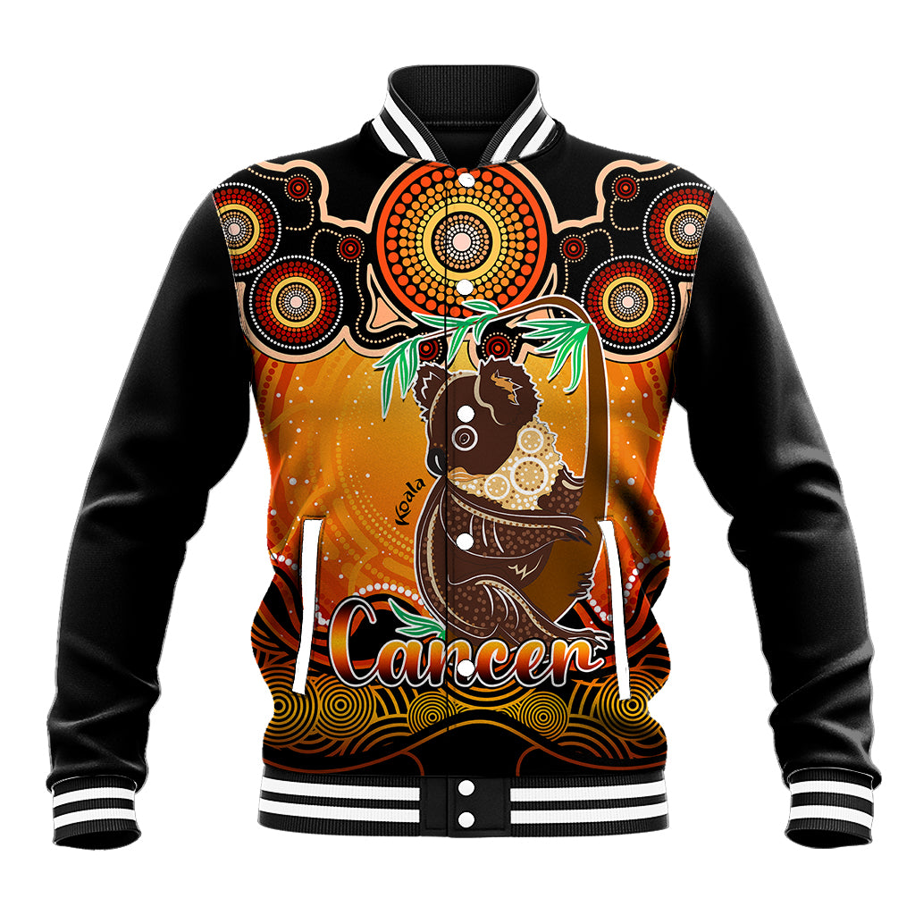 personalised-australia-cancer-koala-zodiac-baseball-jacket-auz-astrology-aboriginal-red