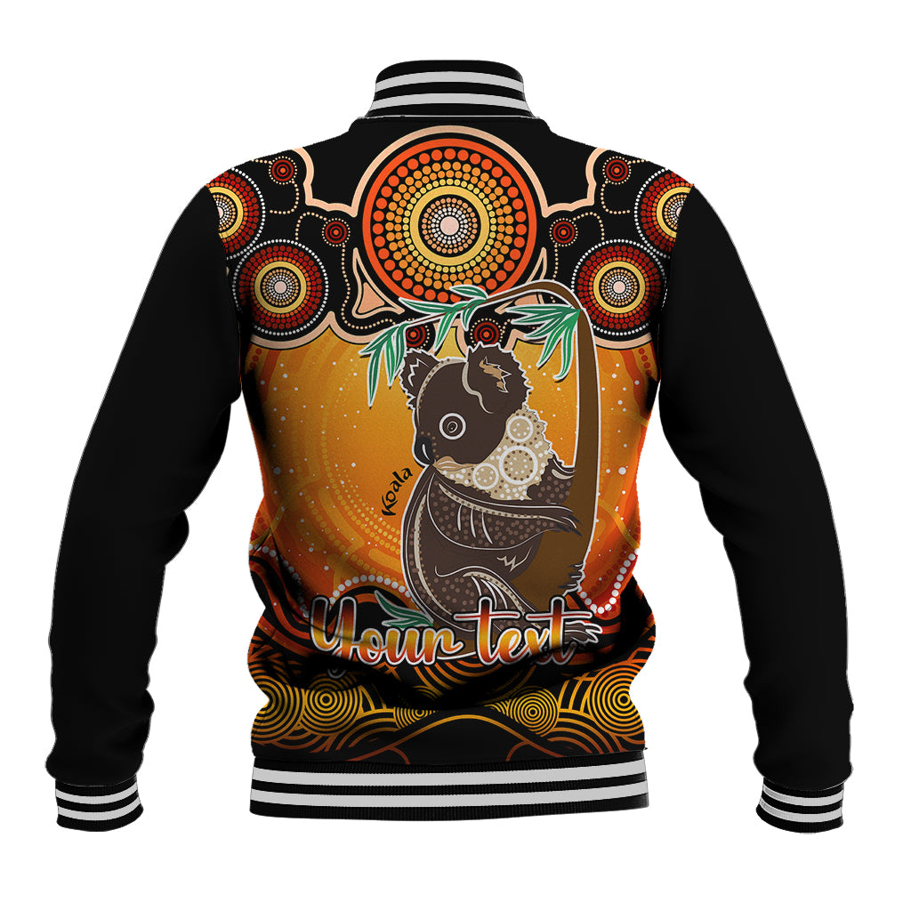 personalised-australia-cancer-koala-zodiac-baseball-jacket-auz-astrology-aboriginal-red