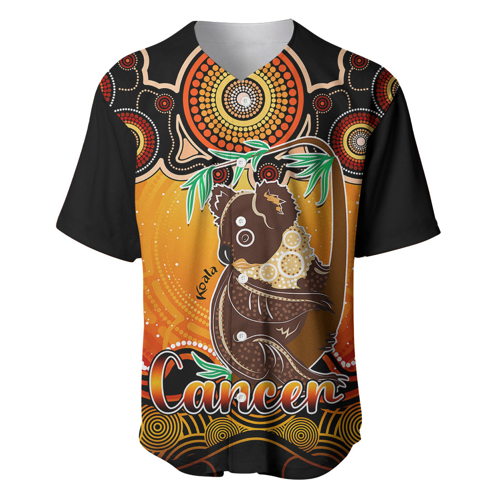 personalised-australia-cancer-koala-zodiac-baseball-jersey-auz-astrology-aboriginal-red