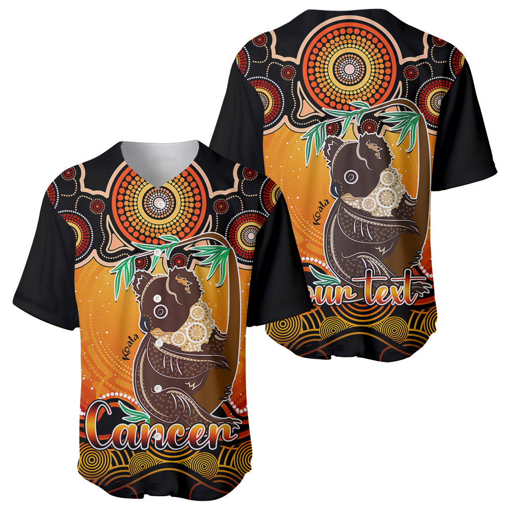 personalised-australia-cancer-koala-zodiac-baseball-jersey-auz-astrology-aboriginal-red