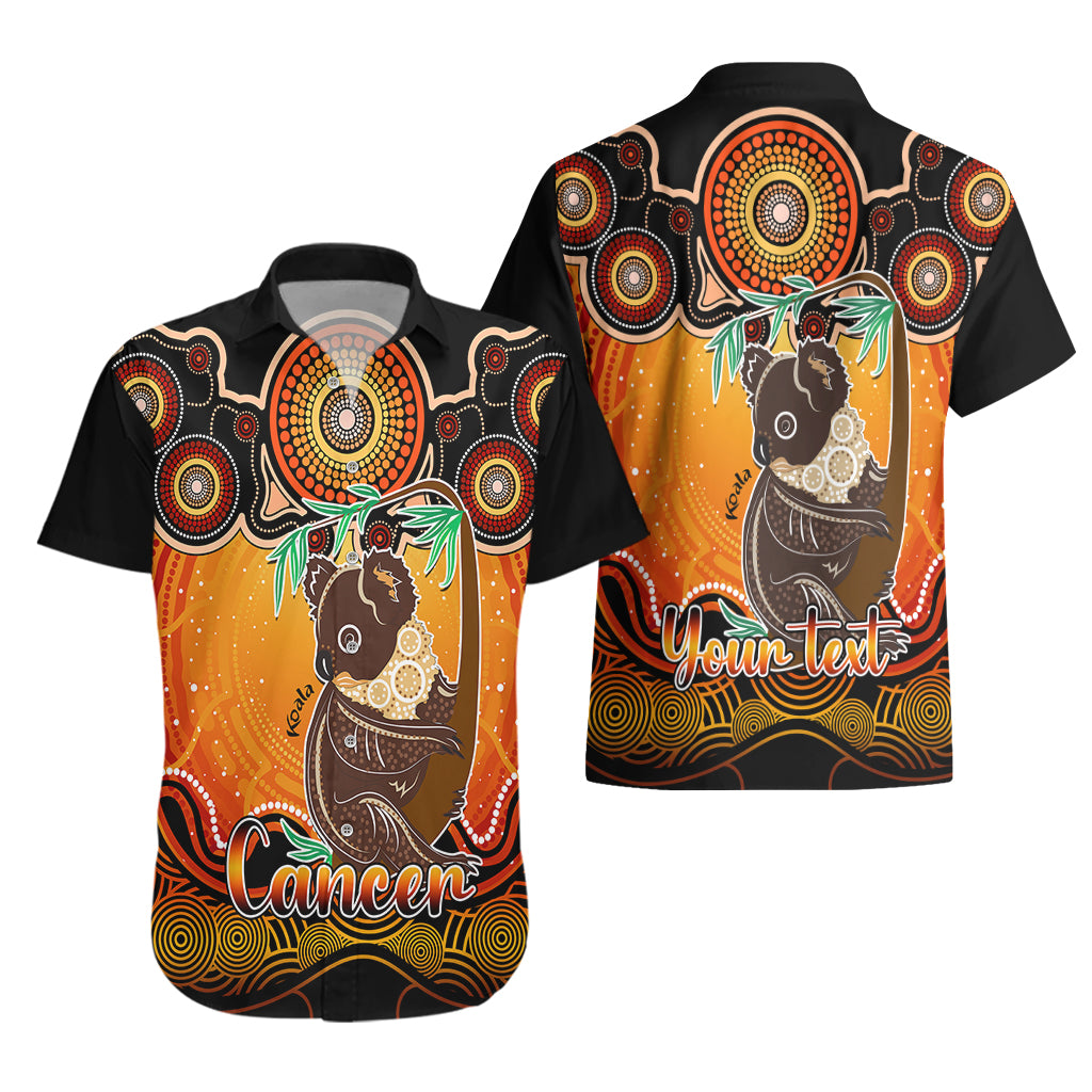 personalised-australia-cancer-koala-zodiac-hawaiian-shirt-auz-astrology-aboriginal-red