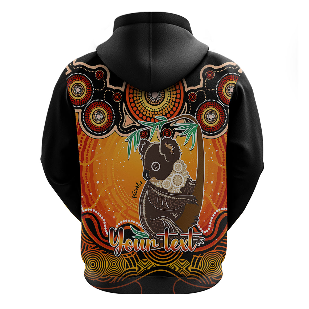 personalised-australia-cancer-koala-zodiac-hoodie-auz-astrology-aboriginal-red